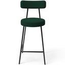 Ver imagem 5 de Kit 03 Banquetas Baixa para Cozinha Sala de Jantar Bar Bancada Milão L02 Bouclê Verde - lyam decor L