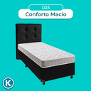 Ver imagem 4 de Conjunto Cama Box Preto Solteiro + Colchão D23 D23 Inducol + Cabeceira