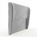 Ver imagem 2 de Cabeceira para Cama Box King Size Liah 195cm Chenille Bouclê Prata - Desk Design