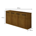 Ver imagem 3 de Buffet Dakar 4 Portas 135cm Leifer Móveis Canela LF