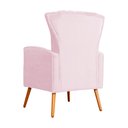 Ver imagem 5 de Kit 02 Poltrona Decorativa Melinda Suede Rosa Bebê - Fm
