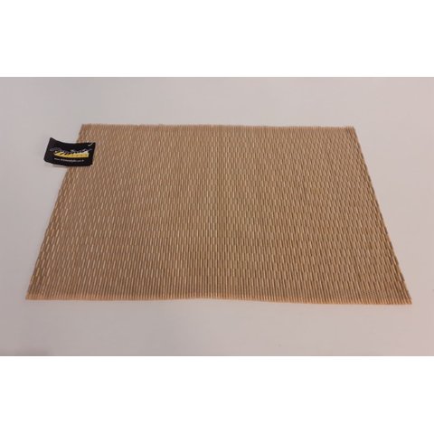 Lugar Americano Bamboo Trançado Bege Mimo Ja13224b