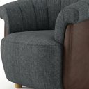 Ver mais imagens de Poltrona Decorativa Alce Pes Madeira Linho e Courino Tcs 718 Tcs 721 Moll