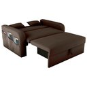 Ver imagem 3 de Sofá Cama 2 Lugares Compacto com Baú 140 Larg Lady Day Matrix
