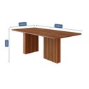 Ver imagem 3 de Conjunto Sala de Jantar 6 Lugares Cadeiras Madeira Maciça Espresso Móveis Marrom