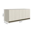 Ver imagem 3 de Armario Aereo Basc Mdf 80 Cm Kali 16341 Bianco Toq Bianco Toq Nicioli