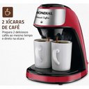 Ver imagem 2 de Cafeteira Mondial 500W Faz 2 Xicaras 240ml Luxxred 110V