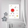 Quadro infantil decoração quarto planeta vermelho marte - 1