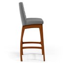 Ver imagem 7 de Kit 02 Banquetas Altas Para Cozinha Sala De Jantar Fixa Mila B04 Facto Cinza Fosco - Lyam Decor