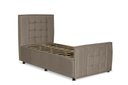Ver imagem 2 de Cama com Cabeceira Solteirão Viúva Estofada Uvaia 120cm Suede:capuccino