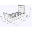 Ver imagem 4 de Cama com Cabeceira Solteirão Viúva Estofada Uvaia 120cm Suede:capuccino