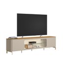 Ver imagem 1 de Rack para TV Sala de Estar Santorini Tauari Off White Flex 239cm