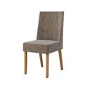 Ver imagem 6 de Conjunto Sala de Jantar Mesa Lana 160cm Tampo MDF Vidro Canto Reto 6 Cadeiras Flavia