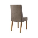 Ver imagem 7 de Conjunto Sala de Jantar Mesa Lana 160cm Tampo MDF Vidro Canto Reto 6 Cadeiras Flavia