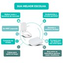 Ver imagem 4 de Tampa Vaso Sanitário Madeira Laqueada Belle Epoque Branco para Bacia Deca