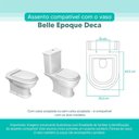 Ver imagem 3 de Tampa Vaso Sanitário Madeira Laqueada Belle Epoque Branco para Bacia Deca