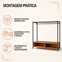 Ver imagem 5 de Closet Milano Organizador Industrial com Cabideiro e Nichos Klm Store