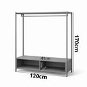 Ver imagem 4 de Closet Milano Organizador Industrial com Cabideiro e Nichos Klm Store