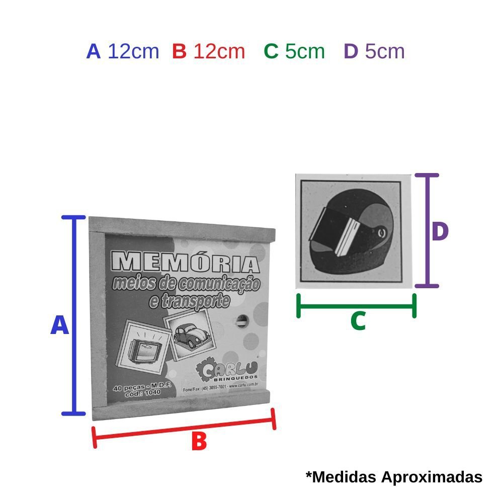 Jogo Da Memória Infantil Educativo Figuras E Palavras 40 Pçs - Bambinno -  Brinquedos Educativos e Materiais Pedagógicos