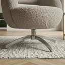Ver imagem 6 de Poltrona Decorativa Onix Base Giratoria Boucle Assento D26 Milani Movelaria
