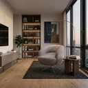 Ver imagem 5 de Poltrona Decorativa Onix Base Giratoria Boucle Assento D26 Milani Movelaria