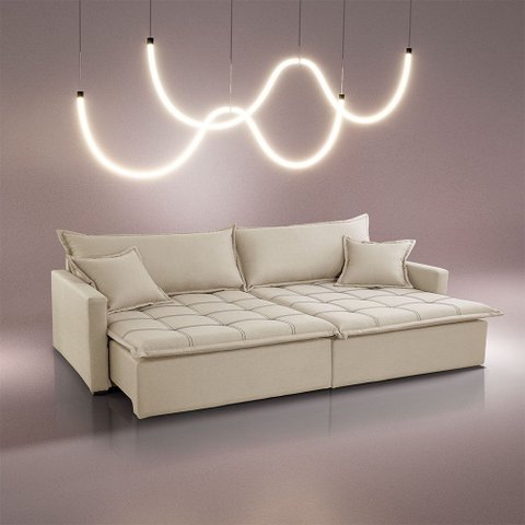 Sofá Cama Flora 02 Módulos de 120cm Br 15cm Meu Sofá Online