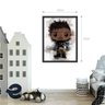 Vilão Filme Pantera Negra Erik Killmonger Quadro Decorativo - 2