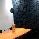 Ver imagem 5 de Kit 25 Placas Revestimento de Parede PVC 3d Alto Relevo Pixels Preto
