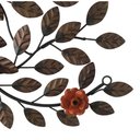 Ver imagem 6 de Aranjo de Parede Estilo Arvore Ferro Rustica Pequena Flor - Laranja