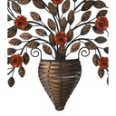 Ver imagem 5 de Aranjo de Parede Estilo Arvore Ferro Rustica Pequena Flor - Laranja