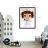 Desenho Princesa Leia Star Wars Quadro Decorativo - 2