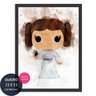 Desenho Princesa Leia Star Wars Quadro Decorativo - 1