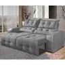 Sofá 2 Lugares Retrátil e Reclinável Minas Tecido Suede 180cm Cor Cinza - 2