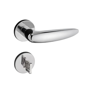 Fechadura WC Alavanca Roseta Erich Zamac Cromado 40mm 692-80B - Pado