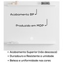 Ver imagem 5 de Painel Suspenso para Tv 50 Polegadas Bp Tessa 120 Cm Branco Eratto Moveis
