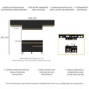 Ver imagem 2 de Cozinha Compacta Multimóveis Veneza Gb Fg3697 Com Armário E Balcão Preta
