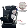Cadeirinha para Carro Murphy Lux 360º Preta e Cinza - Premium Baby - 7