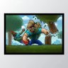 Quadro com moldura minecraft steve - 1