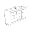 Ver imagem 3 de Buffet Aparador 3 Portas Onix Mel e Off White
