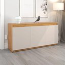 Ver imagem 4 de Buffet Aparador 3 Portas Onix Mel e Off White