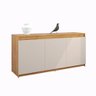 Buffet Aparador 3 Portas Onix Mel e Off White - 1