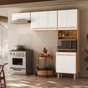 Ver imagem 1 de Armário para Cozinha 222 Cm Lemon Carvalho/off White Nicioli
