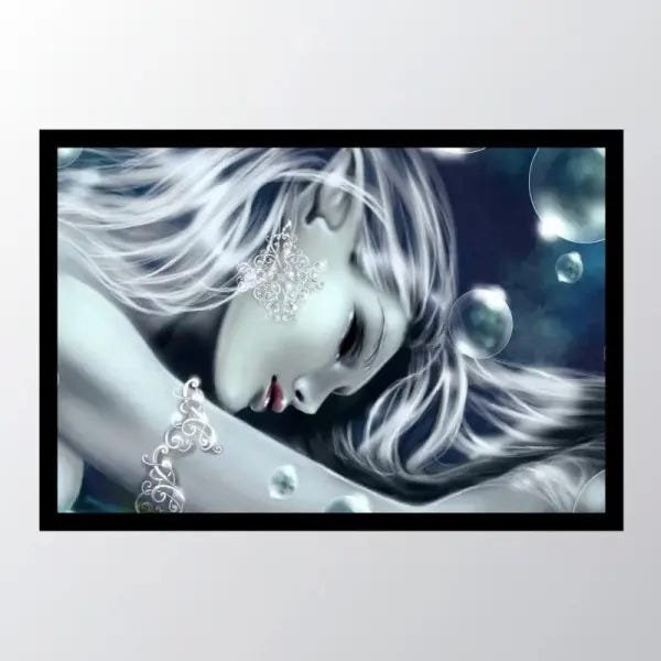 Quadro com moldura wallpaper abyss anime_008 - 1