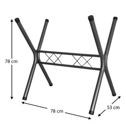 Base de Mesa Retangular Reforçada P/ Tampos Granito Madeira 1,20 Ql Texturizada - 2
