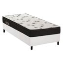 Ver imagem 1 de Cama Box Solteiro: Colchão Espuma Ortobom D45 Light Ortopilow + Base CRC Courano White(88x188)
