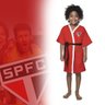 Roupão de Banho Infantil Time Futebol Aveludado Piscina - 1