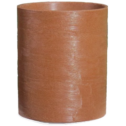 Vaso para plantas Grid Coluna 75x60 - FERRUGEM 017