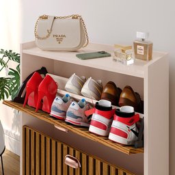 Sapateira Organizadora Pequena Apartamento 12 Pares Calçados Gavetas Basculante Decoração Quarto- - 8