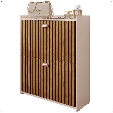 Sapateira Organizadora Pequena Apartamento 12 Pares Calçados Gavetas Basculante Decoração Quarto