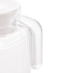 Garrafa de Vidro P/Água C/Alça e Tampa Plástica Branca 500ml Luminarc - 3 Garrafa de Vidro P/Água C/Alça e Tampa Plástica Branca 500ml Luminarc - 3